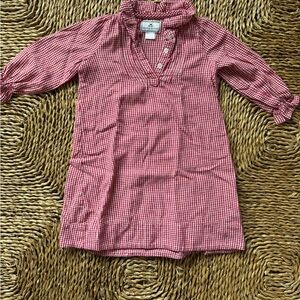 Petite Plume Red and White Checkered Dress